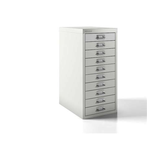 Bisley Desktop Cabinet 10 Drawer H590xW279xD380mm Steel – 